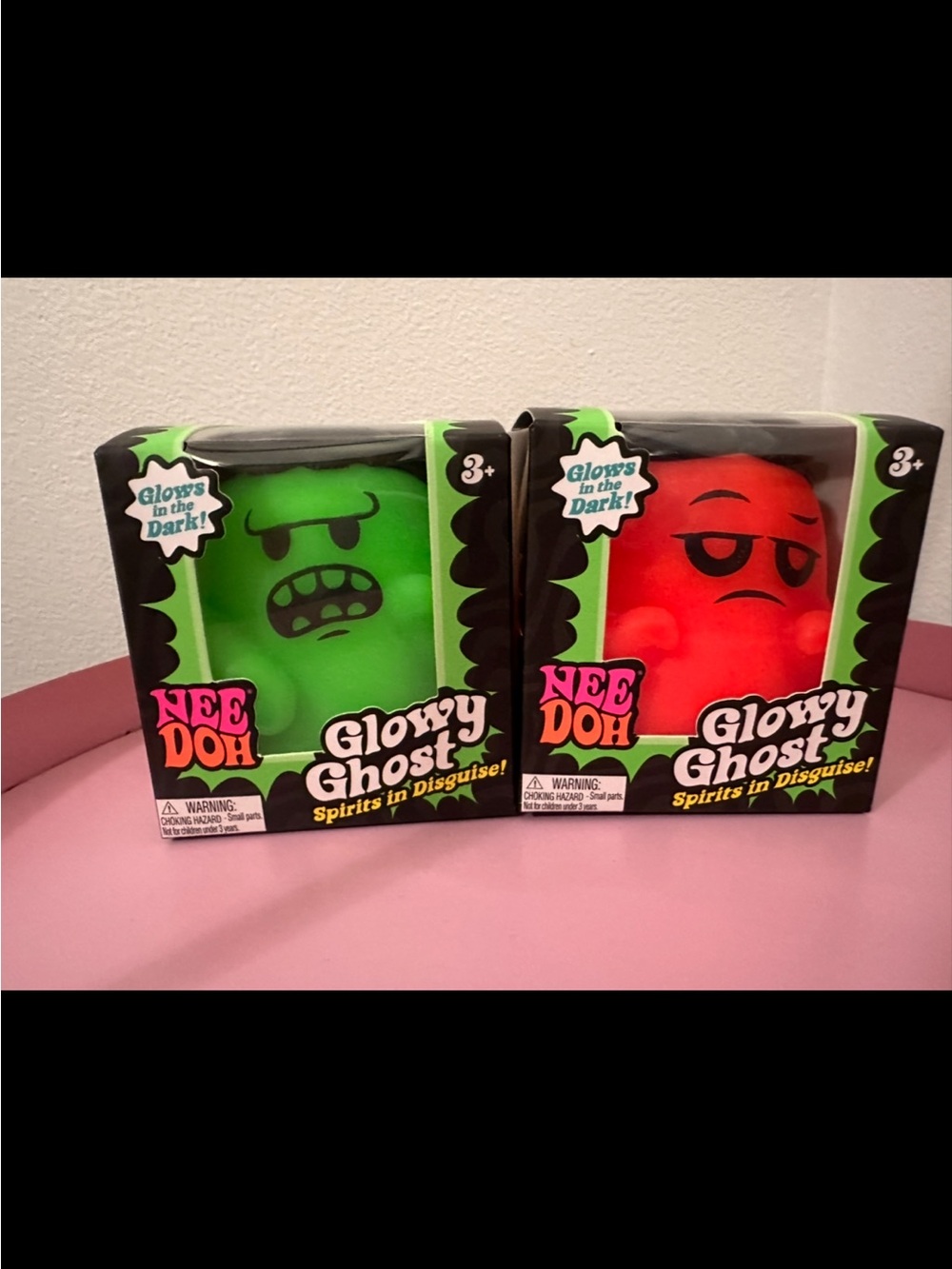 Nee Doh Glowy Ghost Spirits in Disguise Lot of 2